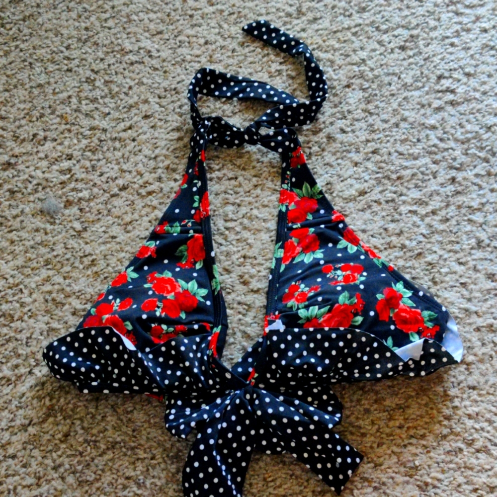Rose Bikini Top